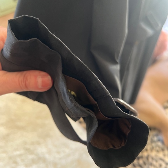 Women's Black Trench Coat - Picture 16 of 16